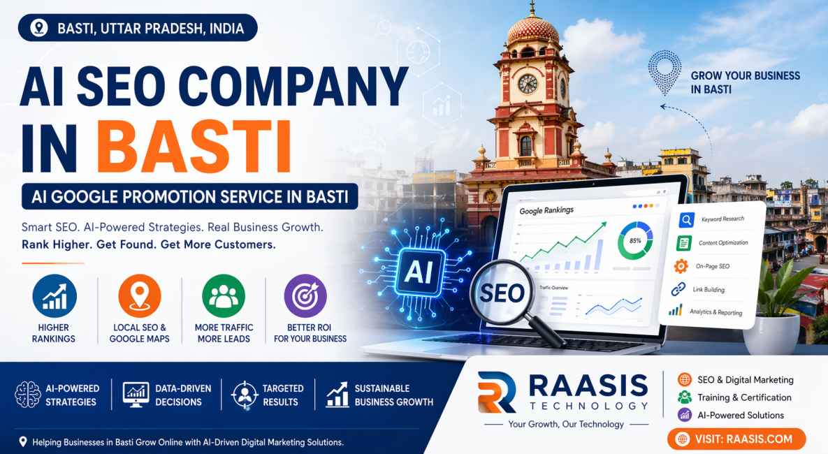 AI SEO Company in Basti – AI Google Promotion Service in Basti
