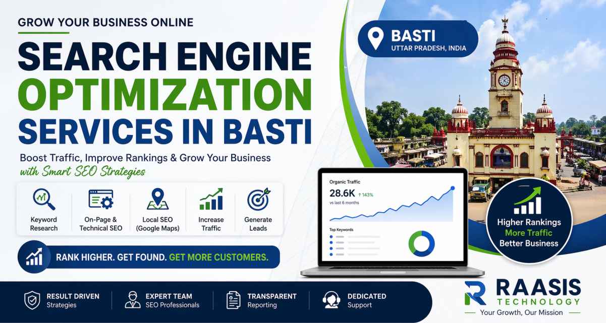 Search Engine Optimization Services in Basti | RAASIS TECHNOLOGY